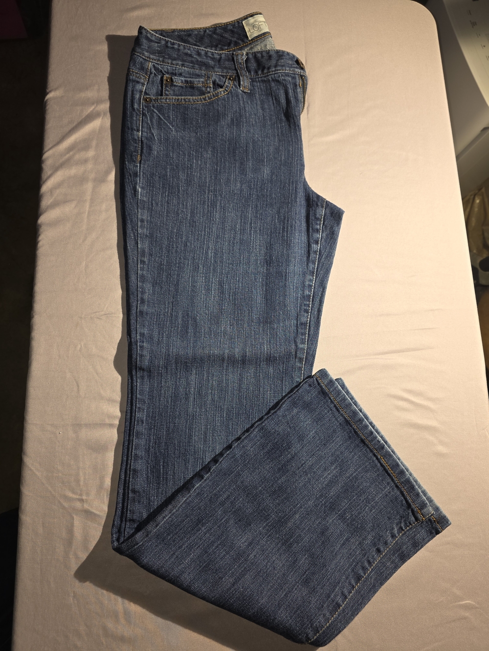 LOFT Women's Flare Jeans in Medium Blue Wash 31" Inseam